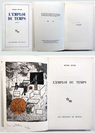 Illustrated Book Matta - Michel Butor. L'EMPLOI DU TEMPS (1 des 40 avec l'eau-forte rehaussée de Matta) 1956