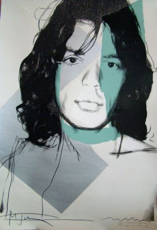 Screenprint Warhol - Mick Jagger 138 by Andy Warhol