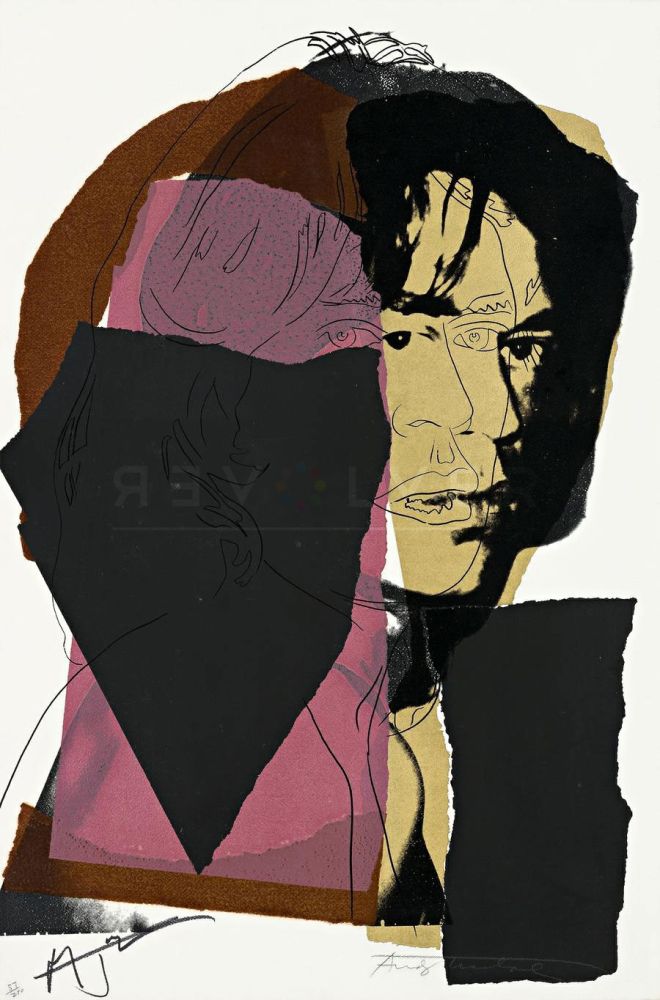 Screenprint Warhol - Mick Jagger 139 by Andy Warhol