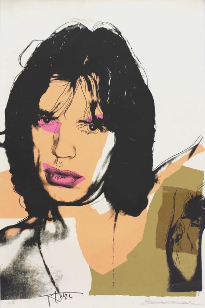 Screenprint Warhol - Mick Jagger 141 by Andy Warhol