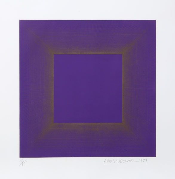 Aquatint Anuszkiewicz - Midnight Suite (Purple with Silver)