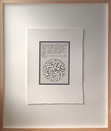 Etching Plensa - “Mire el llit” 