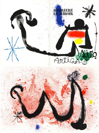 Lithograph Miró - MIRO - ARTIGAS, Terres de grand feu. Derrière le Miroir n° 139-140. Juin-Juillet 1963.