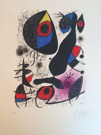 Lithograph Miró - Miro a l'encre
