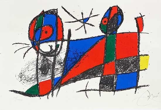 Lithograph Miró - Miro lithographe