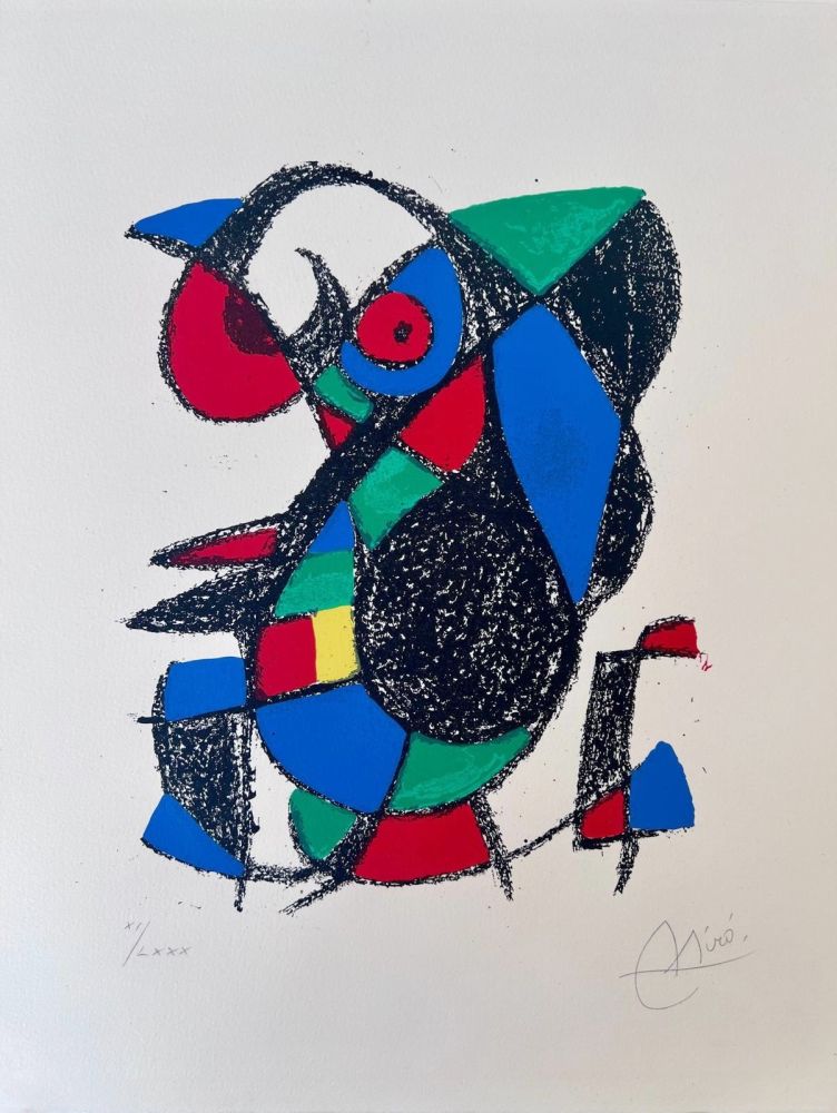 Lithograph Miró - Miro Lithographe II planche 12 