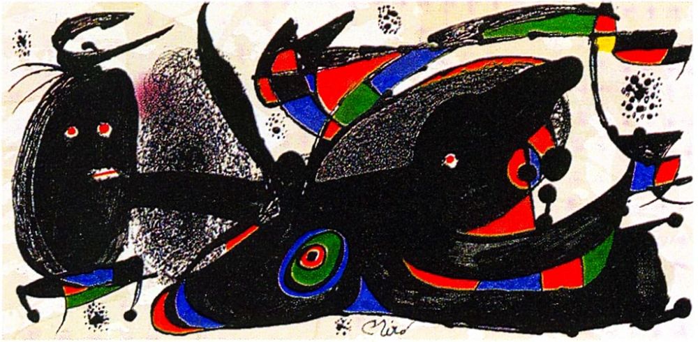 Lithograph Miró - Miro Sculptor - England