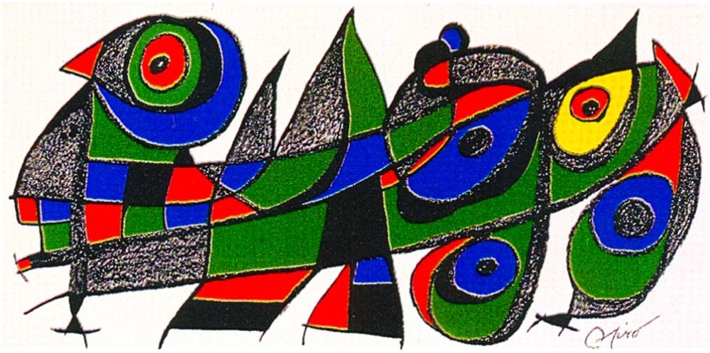Lithograph Miró - Miro Sculptor - Japan 