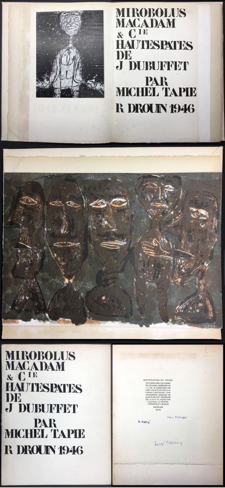 Illustrated Book Dubuffet - MIROBOLUS, MACADAM & Cie, HAUTESPATES DE J.D. (1946)