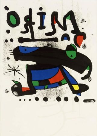 Poster Miró - MIRÓ. Exhibition poster at Seibu Museum of Art,Tokyo 1978. Affiche originale.