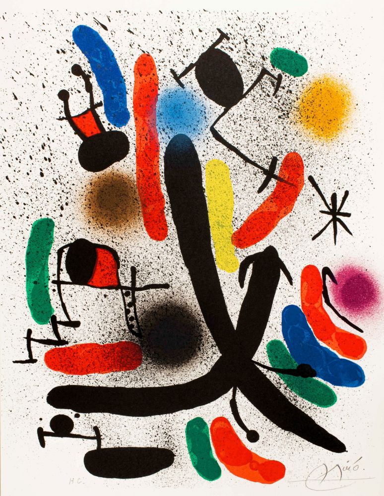 Lithograph Miró -  Miró lithographe I (Maeght 855)