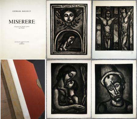 Illustrated Book Rouault - MISERERE. 58 gravures. La suite complète des 58 gravures. Éditions de l’étoile filante, 1948