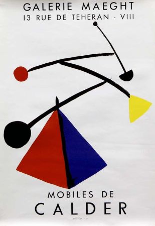 Lithograph Calder (After) - Mobiles  Galerie Maeght