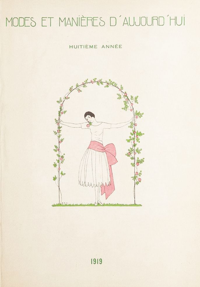 Illustrated Book Marty - MODES ET MANIÈRES D'AUJOURD' HUI. Huitième Année. 1919