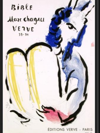 Lithograph Chagall - MOISE EDITION VERVE