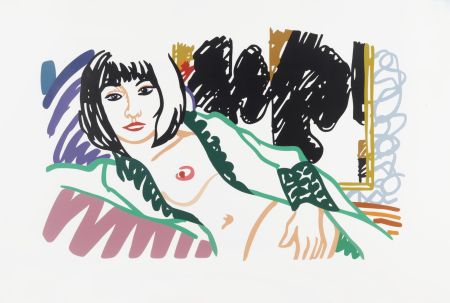 Screenprint Wesselmann - Monica in Robe with Motherwell