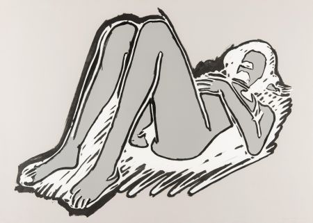 Lithograph Wesselmann - Monica Lying on Her Back, Knees Up