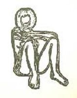 Lithograph Wesselmann - Monica sitting with elbows on knees