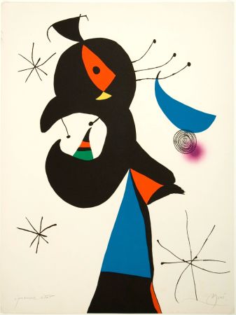Lithograph Miró - Mont-Roig IV