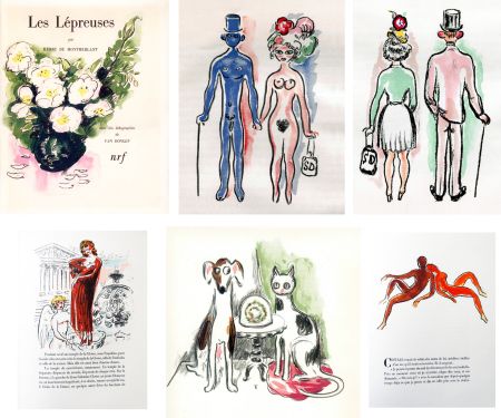Illustrated Book Van Dongen - Montherlant. LES LÉPREUSES. 25 lithographies originales en couleurs (1947)