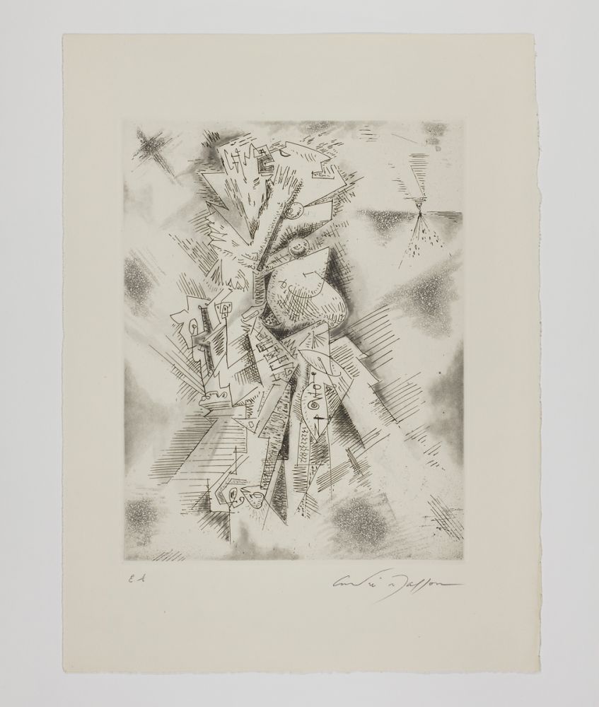 Etching And Aquatint Masson - Monument au Séducteur (Monument to the seducer)