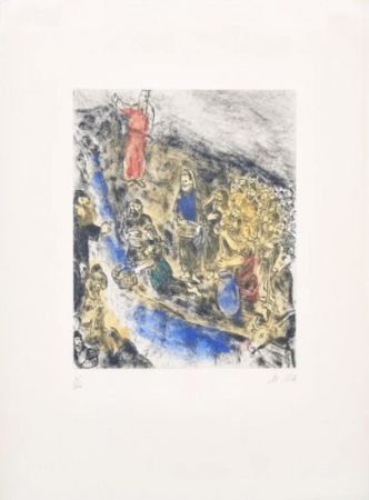 Etching Chagall - Moses Striking Water from the Rock