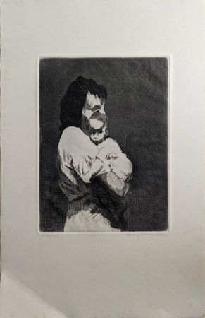 Etching And Aquatint Soyer - Mother and Child