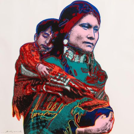 Screenprint Warhol - Mother and Child (from Cowboys and Indians)