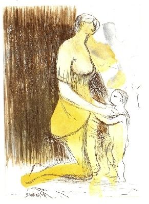 Etching Moore - MOTHER & CHILD XXVI,1983