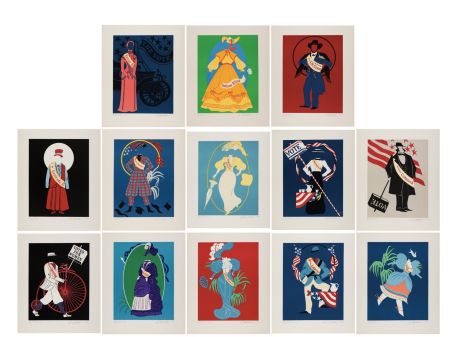 Screenprint Indiana - Mother of us all, 1977 (Complet set of 13 screen-prints)