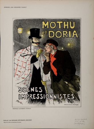Lithograph Steinlen - Mothu et Doria, 1897