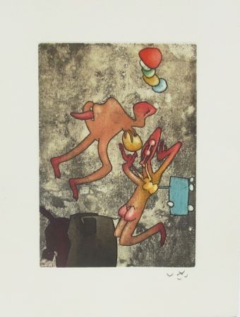 Etching And Aquatint Matta - Mots desserre freins