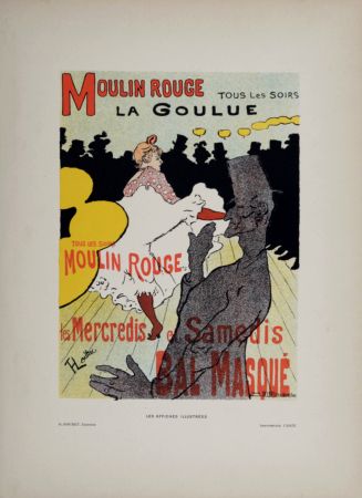 Lithograph Toulouse-Lautrec - Moulin Rouge La Goulue, 1896