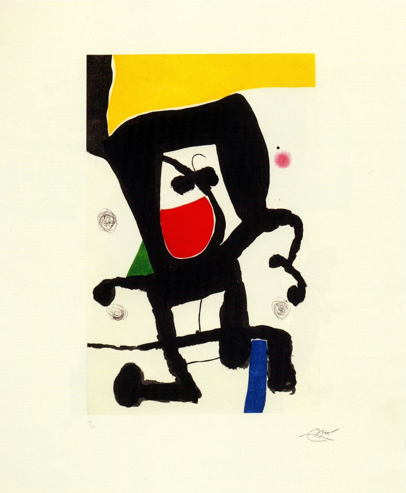 Etching Miró - Mousse dans les cordages 