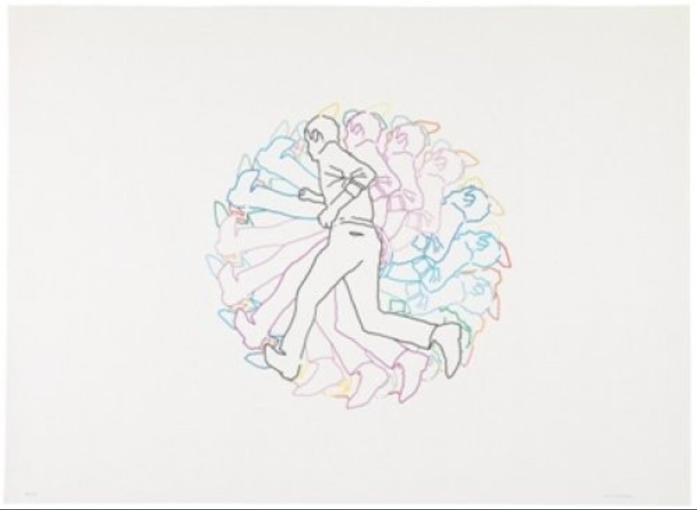 Lithograph Paris - Movimiento afectado 5