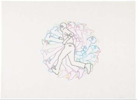Lithograph Paris - Movimiento afectado 5