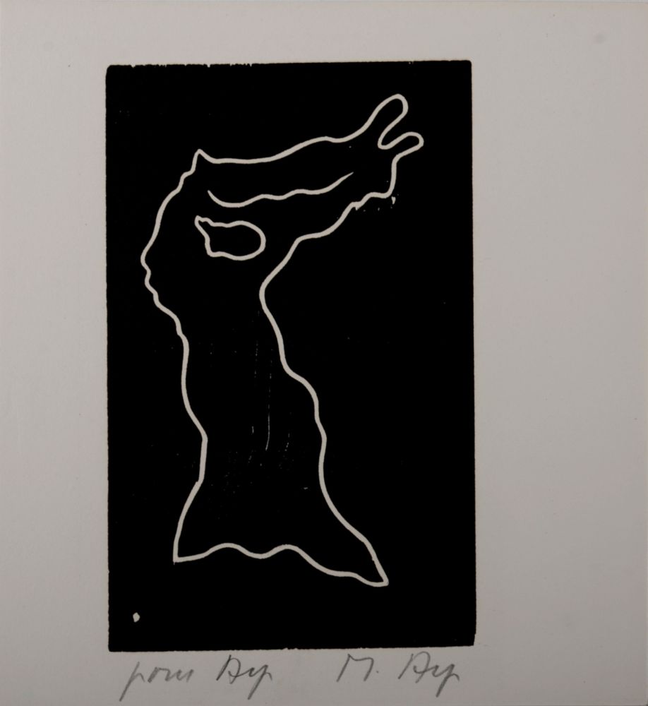 Woodcut Arp - Multiple Femme VI, 1956