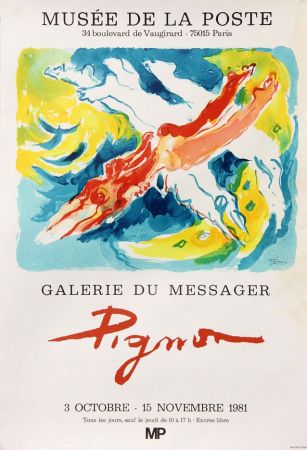 Poster Pignon - Musée de la Poste - Galerie du Messager