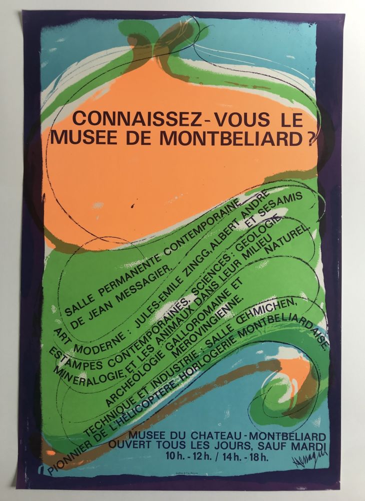 Poster Messagier - Musée de Montbéliard