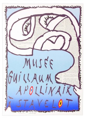 Poster Alechinsky - Musée Guillaume Apollinaire