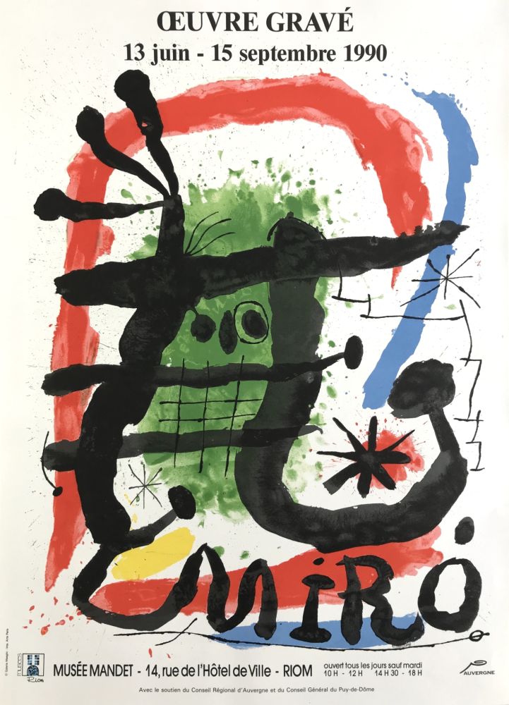 Poster Miró (After) - Musée Mandet, Riom