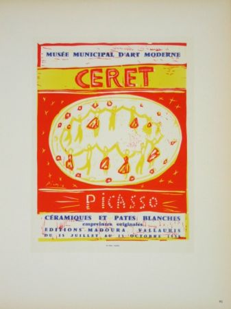 Lithograph Picasso (After) - Musée  Municipal de Céret  1958