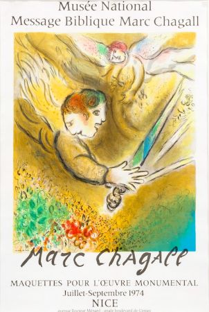 Lithograph Chagall - Musée National, 1974