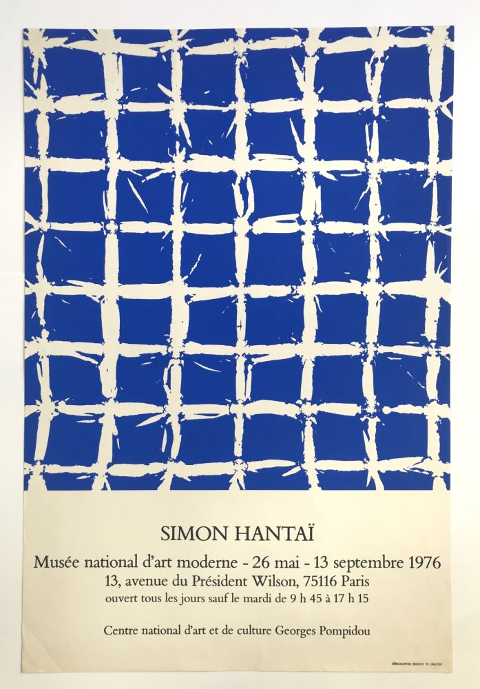 Poster Hantai - Musée National d'Art Moderne