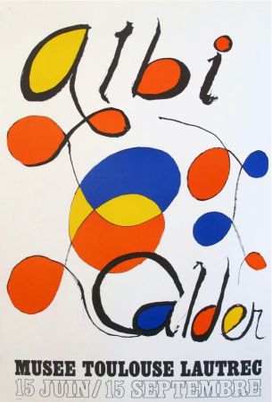 Lithograph Calder - '' Musée Toulouse Lautrec ''   