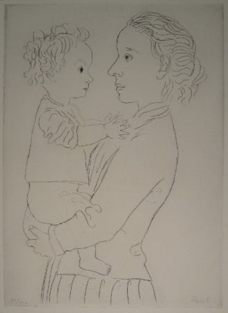 Engraving Pauli - Mutter und Kind