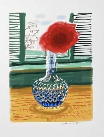Multiple Hockney - My Window - iPad drawing 'No. 281', 23rd July 2010