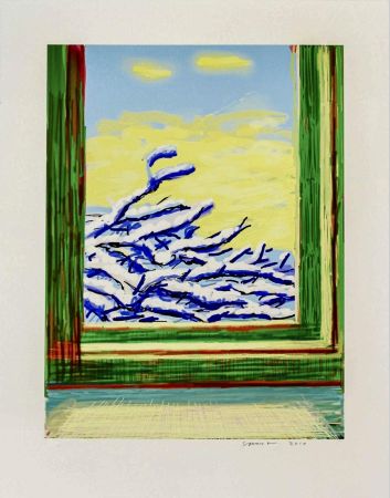 Multiple Hockney - My Window - iPad drawing ‘No. 610', 23rd December 2010