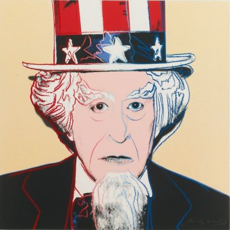 Screenprint Warhol - MYTHS: UNCLE SAM FS II.259