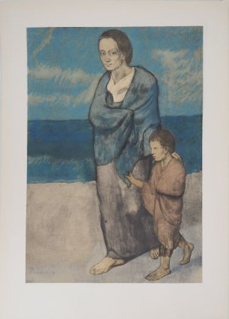 Lithograph Picasso - Mère et enfant